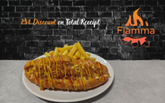 Fjamma Discounts - Malta Food & Drink Discounts & Offer on Coupon Club.mt - 25% Discount on total receipt