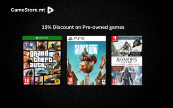 GameStore Discounts - Malta Entertainment Discounts & Offer on Coupon Club.mt - 15% Discount on Pre-owned games