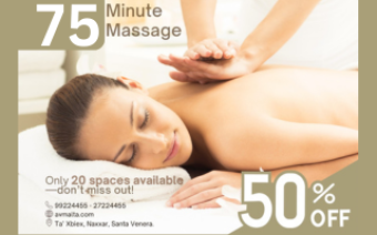 Ayur Veda Specials - Malta Health & Beauty Discounts & Offer on Coupon Club.mt - 50% Discount on 75-minute massage